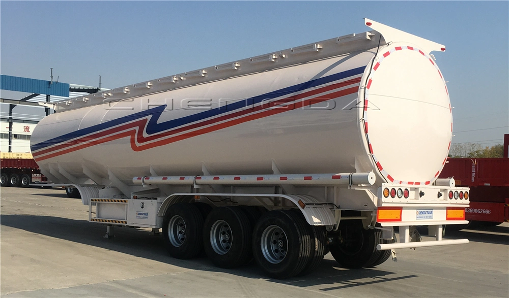 45000 Liter 40cbm 11000 Gallon Fuel Tanker Semi Trailer