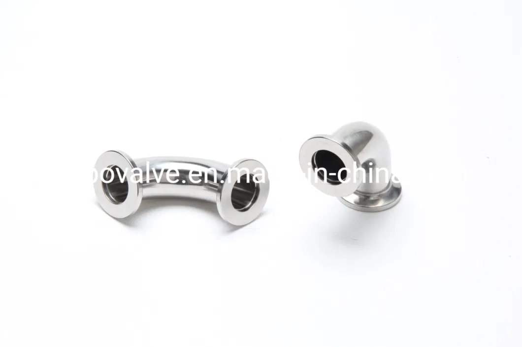 Stainless Steel Pipe Fitting Food Grade L2s Long Type Welded 90d Elbow