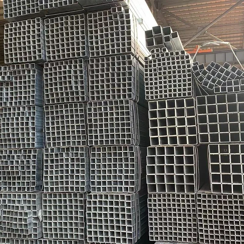 China Black Square Steel Pipe Welded Black Annealed Steel Square Tube Rectangular Low Carbon Hollow Section Tube