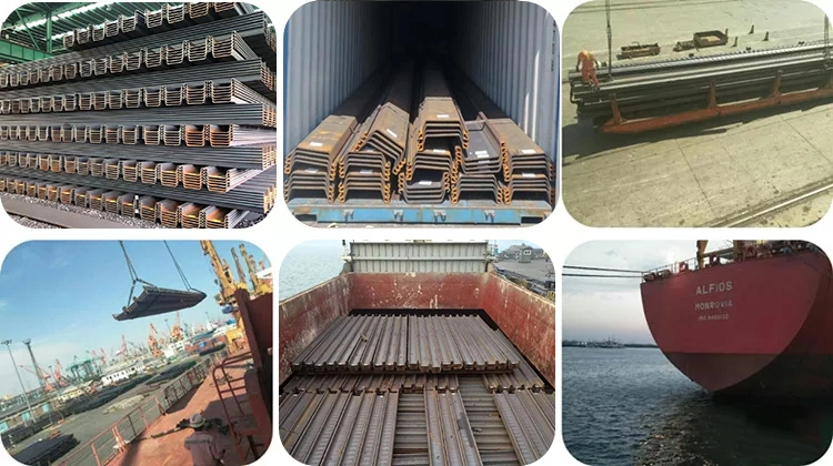 Type 2 Type 3 U Type Z Type Hot Rolled Sy390 S235 S275 S355 Grade Steel Support Steel Sheet Pile Piling