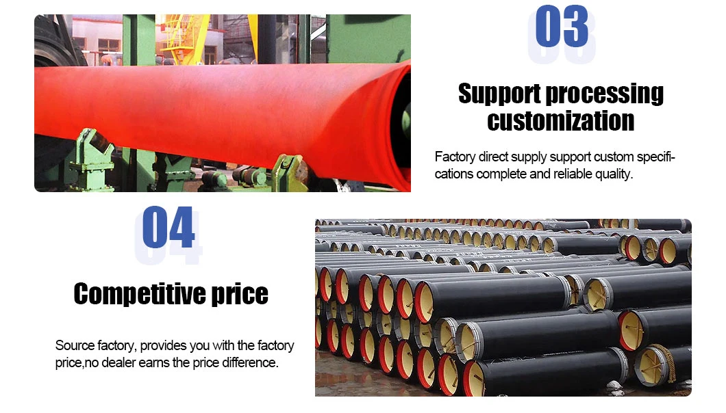 China Factory Price High Quality Black Bitumen Coated Paint Ductile Cast Iron Pipes