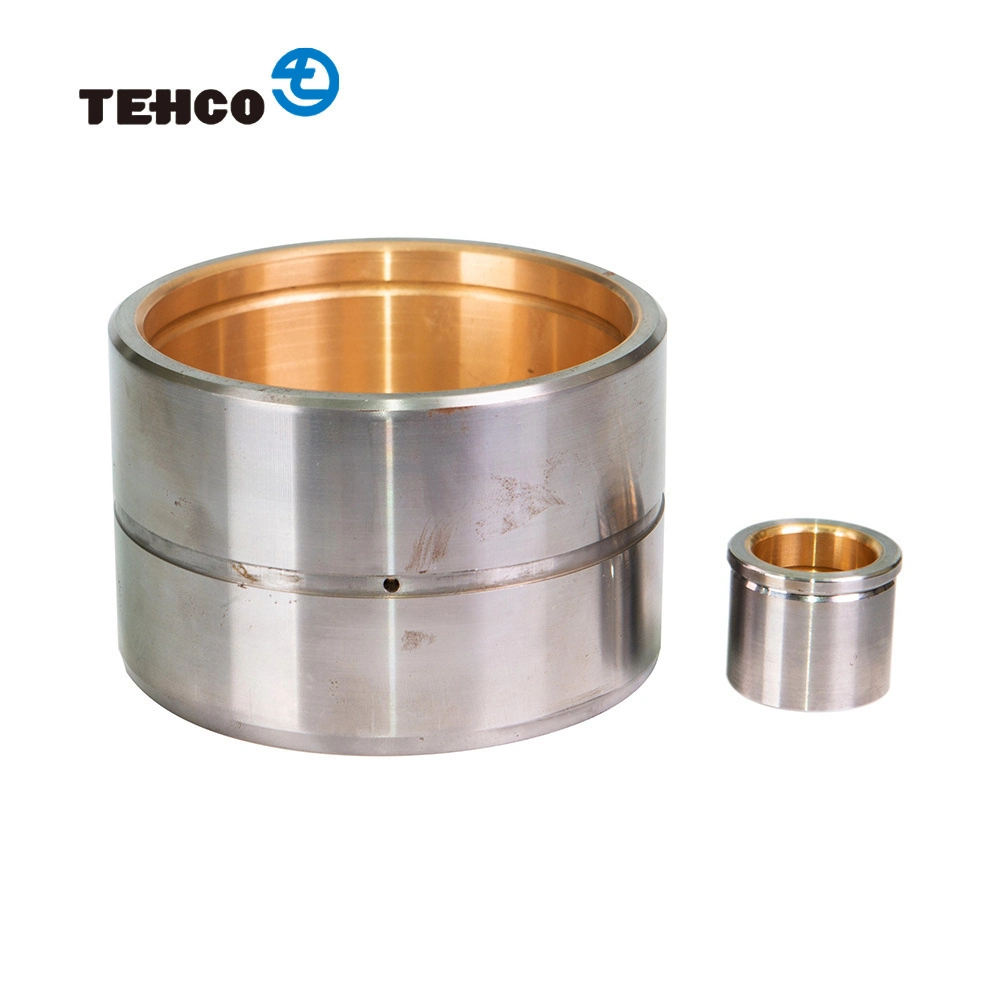 Steel CuPb10Sn10 Bushing Fricition Welding Bimetal Bushing Flange for Engine Parts in Heavy Load