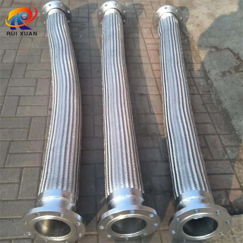 Connection Stainless Steel Flexible Metal Flange 304 Ss Braided Flexible Hose