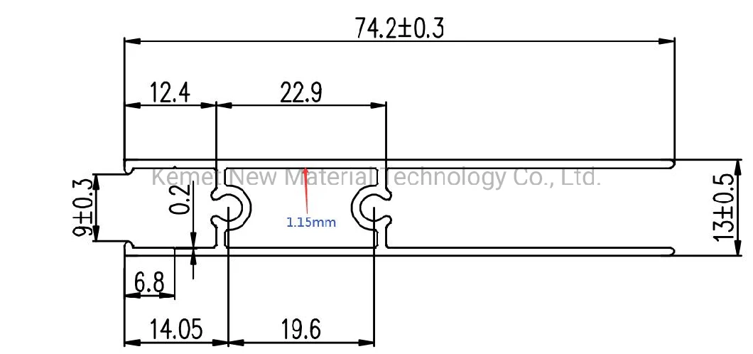 Window Hollow Section for Mexico Market