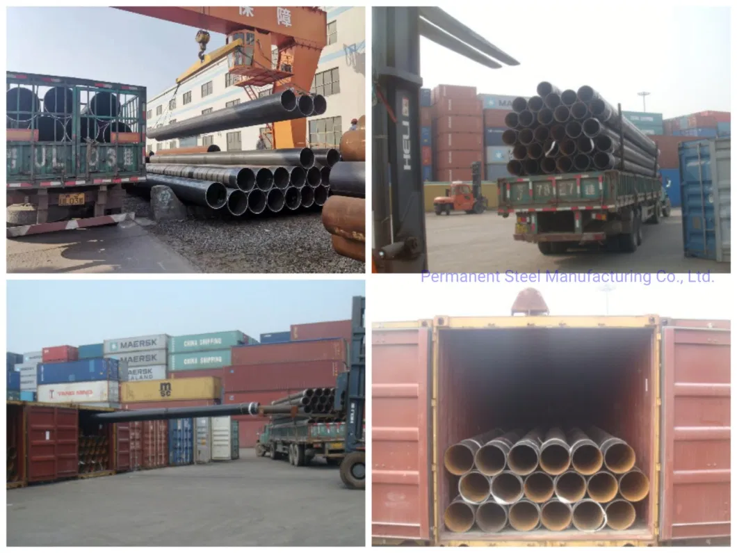 High Quality API 5L ASTM A53/A525 Sch40 Gr B Schedule 80 Black Carbon Steel Square Tube ERW Welded Black Round Steel Pipe