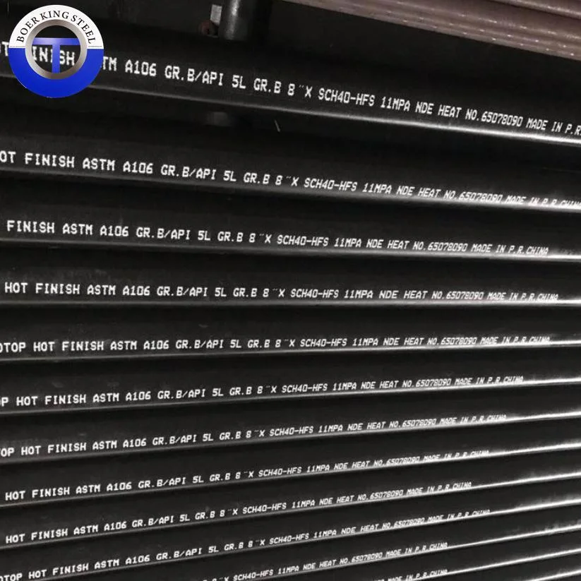 API 5L ASTM A53 ASTM A106 Sch40 Sch80 Hot Rolled Carbon Seamless Steel Pipe/Tube