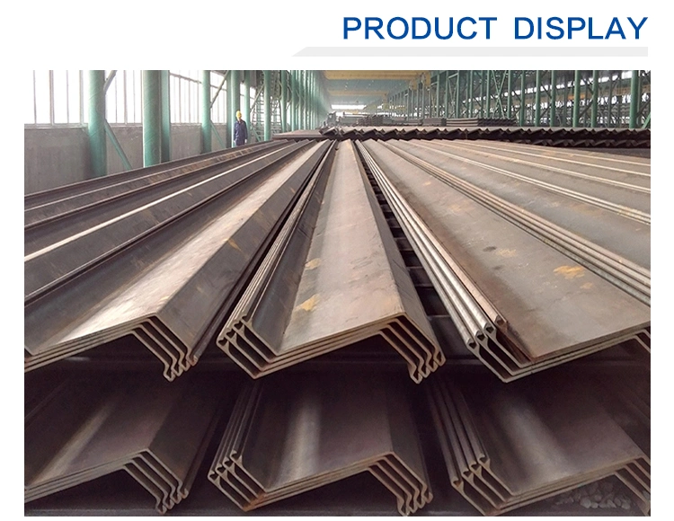 Large Pipe Laying Used Wru18 Wru20 Wru23 Q345b U-Shaped Hot Rolled Steel Sheet Pile