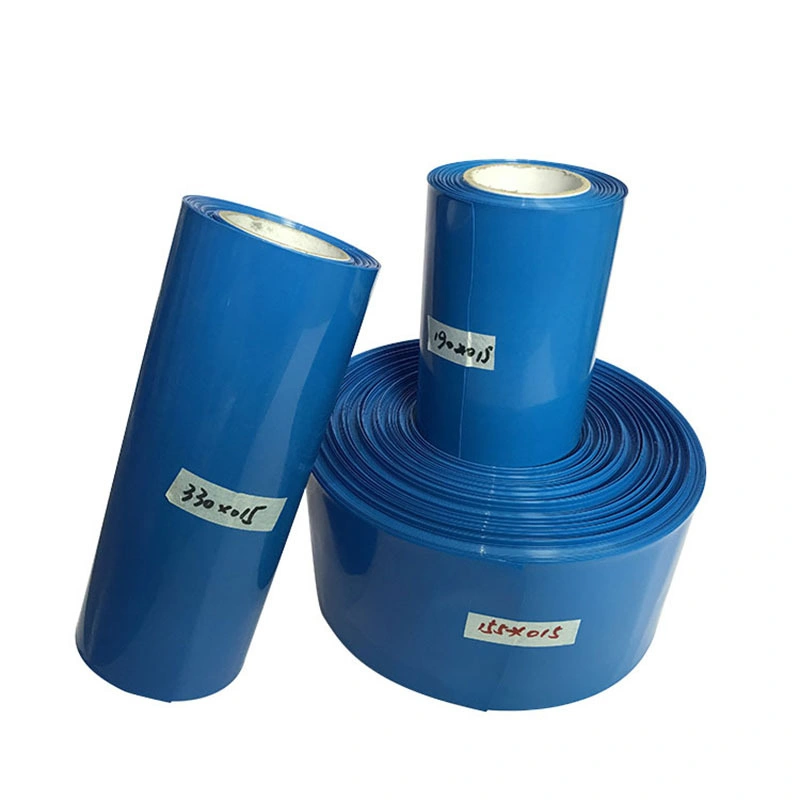 Pipe Insulation Tube Sleeve Printing Film Blue PVC Heat Shrink Tubing for Lithium Battery Pack