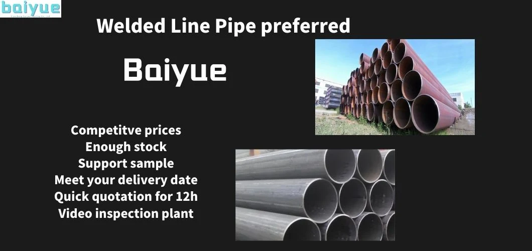 Large Stock ASTM a 53 DIN 1629 En 10210 JIS G 3454 Straight Seam Pipe Line Tube Galvanized Steel Pipe