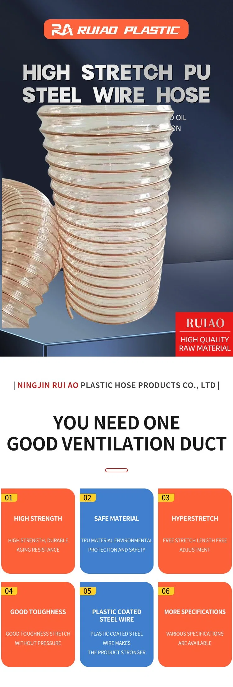 Ventilation Hose PVC Ventilation Hose Soft Connection Picture