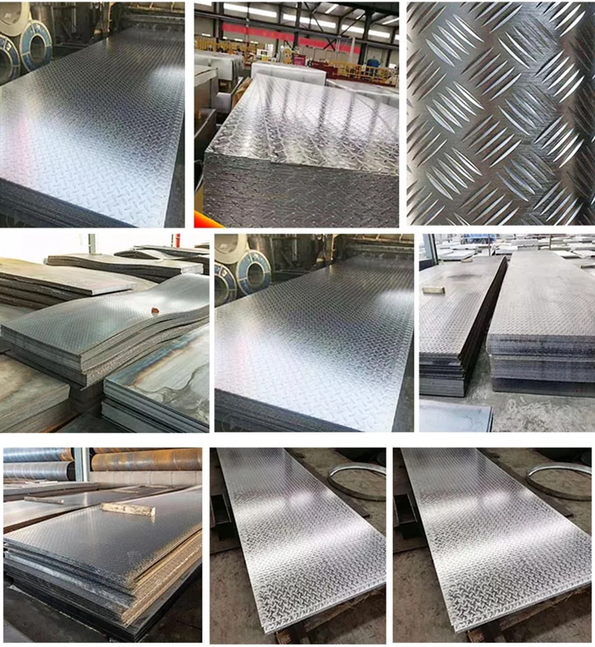 ASTM A36 A283 Grade C Ss400 S235 S355 St37 St52 Q235B Q345b Hot Rolled Ms Mild Chequered Checkered Steel Plate