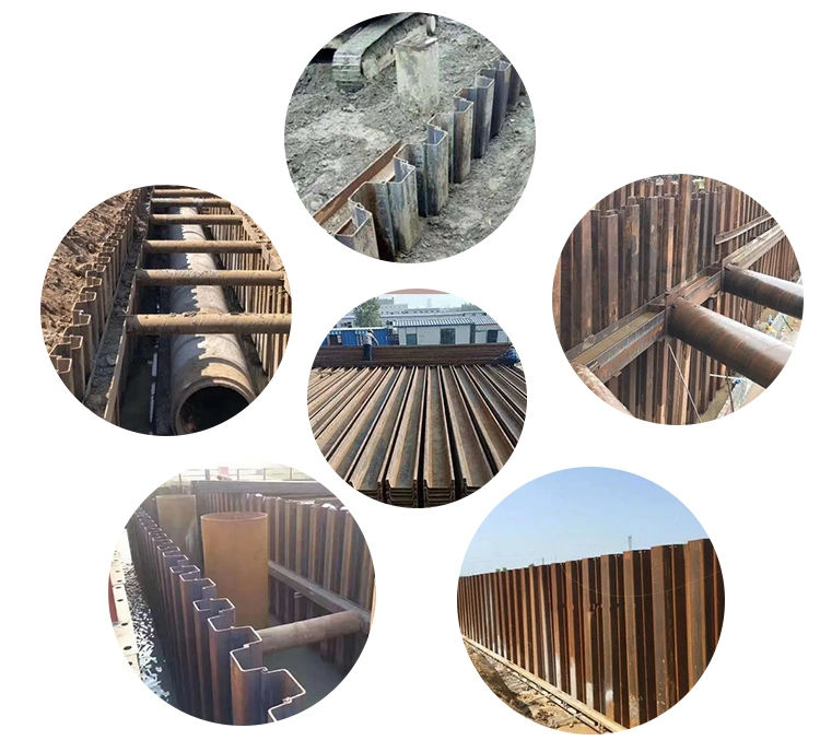 Type 2 Type 3 U Type Z Type Hot Rolled Cold Rolled 400X100X10.5 600X180X13.5 Sy390 S235 S275 S355 Grade Steel Sheet Pile Piling