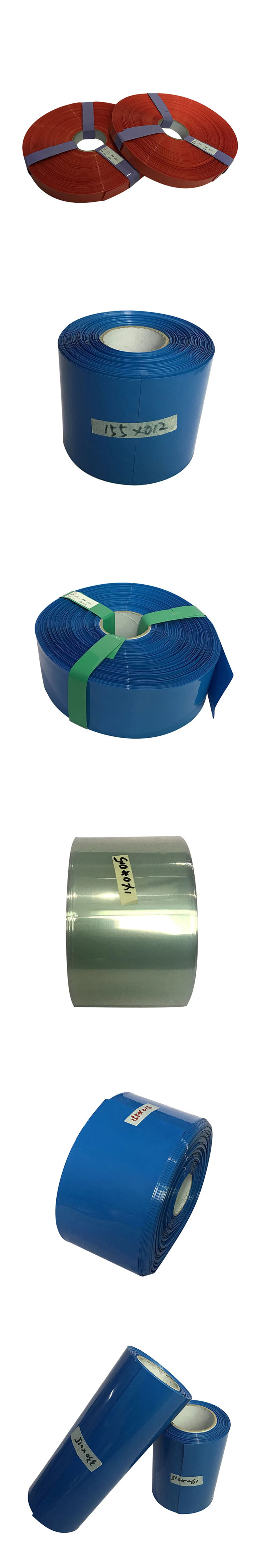 Pipe Insulation Tube Sleeve Printing Film Blue PVC Heat Shrink Tubing for Lithium Battery Pack