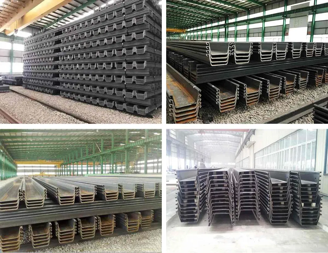 Grade 355 Hot/Cold Rolled Z500 -700 Metal Steel Profile U Shape/Z Shape Sheet Pile with Manufacture Price Q235 Q345 Q345b S275 S355 Steel Sheet Pile in Stock