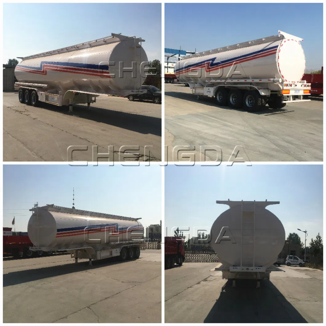 45000 Liter 40cbm 11000 Gallon Fuel Tanker Semi Trailer