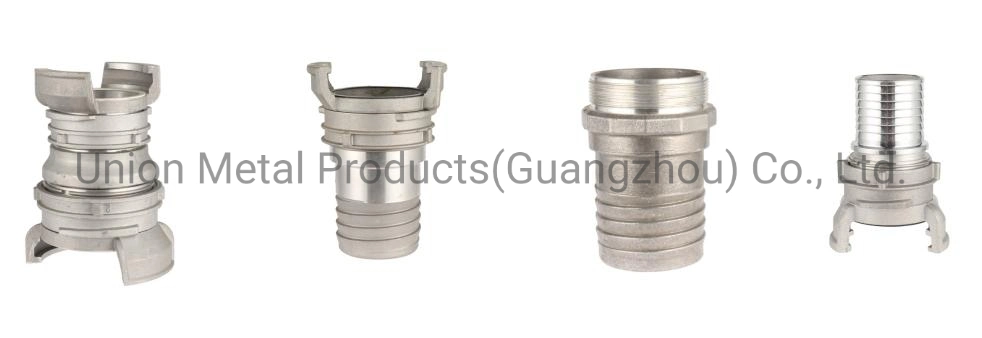 Aluminum Guillemin Reducer with Latch Helico Hose Tail Female Without Latch Guillemin Coupling