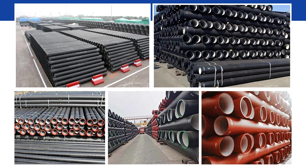 China Factory Price High Quality Black Bitumen Coated Paint Ductile Cast Iron Pipes