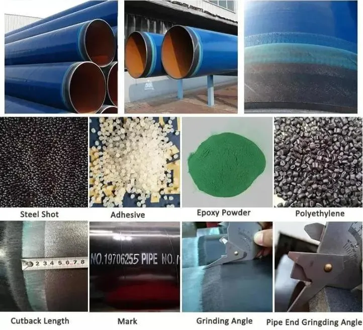 Fbe 2PE 3PE Anti-Corrosion Carbon Spiral Steel Pipe Internal and External Coating Spiral Anti-Corrosion Tube