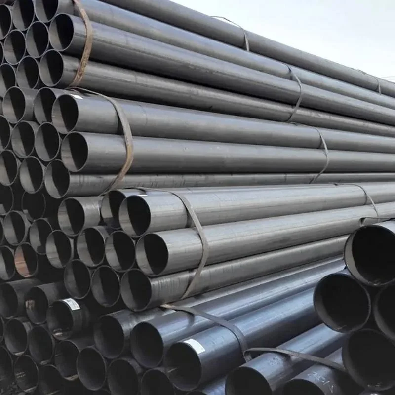 Prime Quality Q235 Welded Mild Steel ERW Black Round Pipe for Kazakhstan