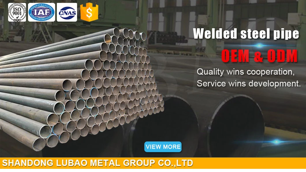 Q235 Q345 Straight Seam Welded Steel Tube