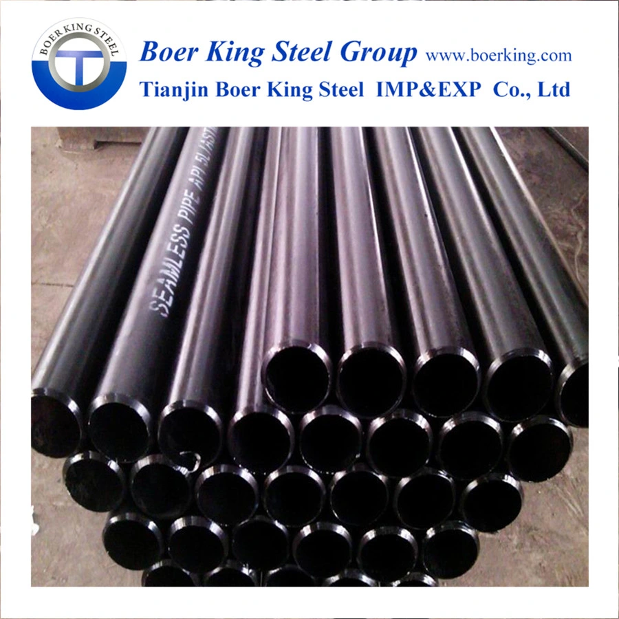 API 5L J55 K55 Seamless Steel Pipe X42 Black Iron Gas and Oil Tube Used for Petroleum Pipeline