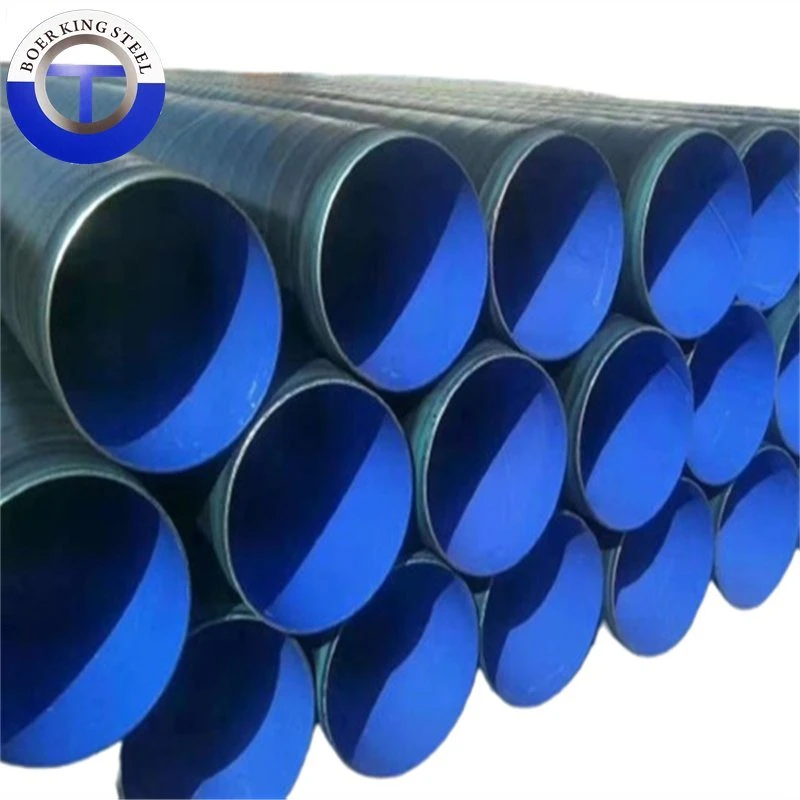 Fbe 2PE 3PE Anti-Corrosion Carbon Spiral Steel Pipe Internal and External Coating Spiral Anti-Corrosion Tube