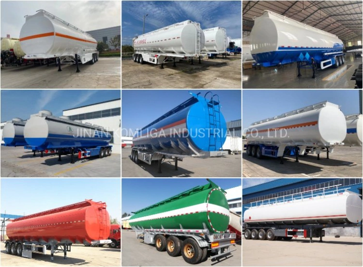 Tri-Axle 45000 Liters Diesel Oil Fuel Tanker Semi Trailer