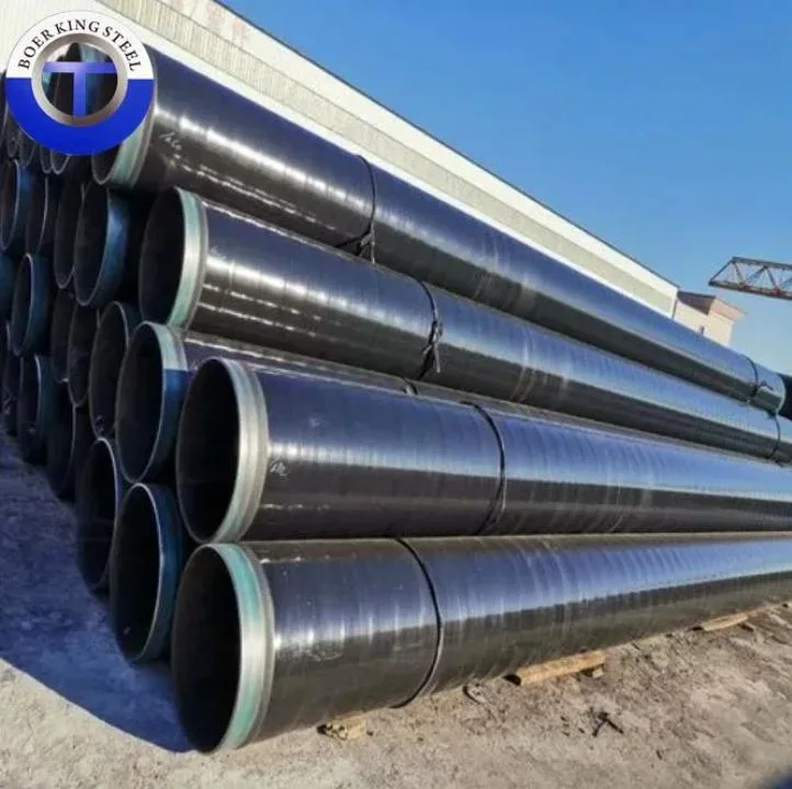 Fbe 2PE 3PE Anti-Corrosion Carbon Spiral Steel Pipe Internal and External Coating Spiral Anti-Corrosion Tube