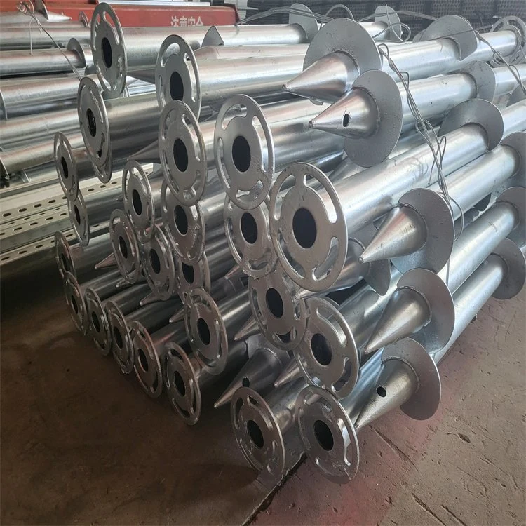 Manufacturers Supply Hot DIP Galvanized Cement Filled Steel Pipe Welded Pile Photovoltaic Ground Pile