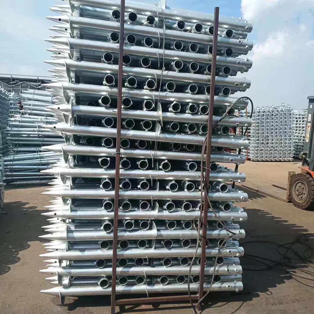 Manufacturers Supply Hot DIP Galvanized Cement Filled Steel Pipe Welded Pile Photovoltaic Ground Pile