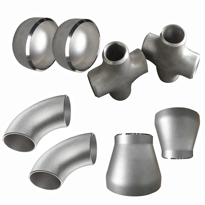 304 316 Stainless Steel Pipe Fitting Butt Welding Tee/Cap/Elbow Lr/Sr