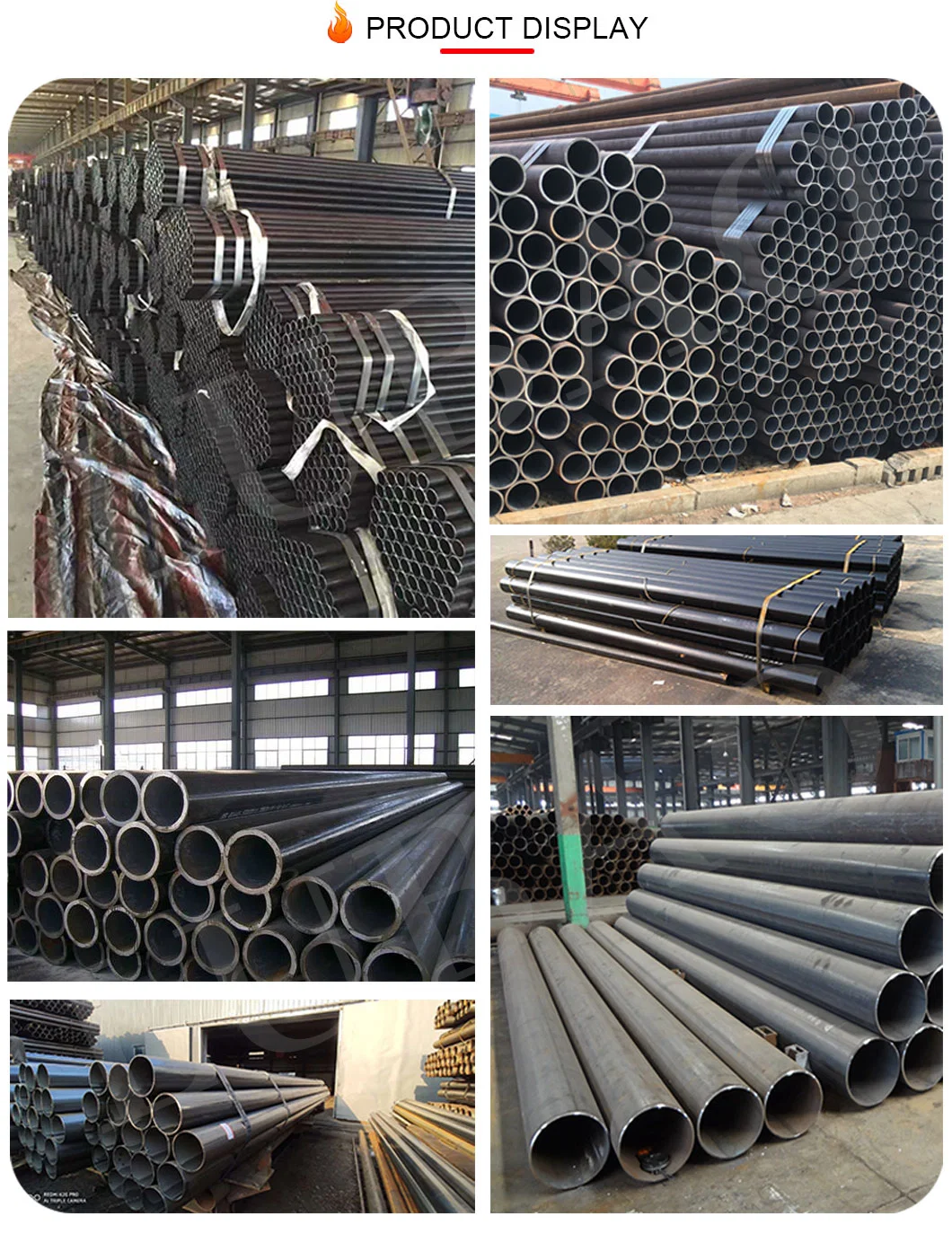 Q235 Q345 Straight Seam Welded Steel Tube