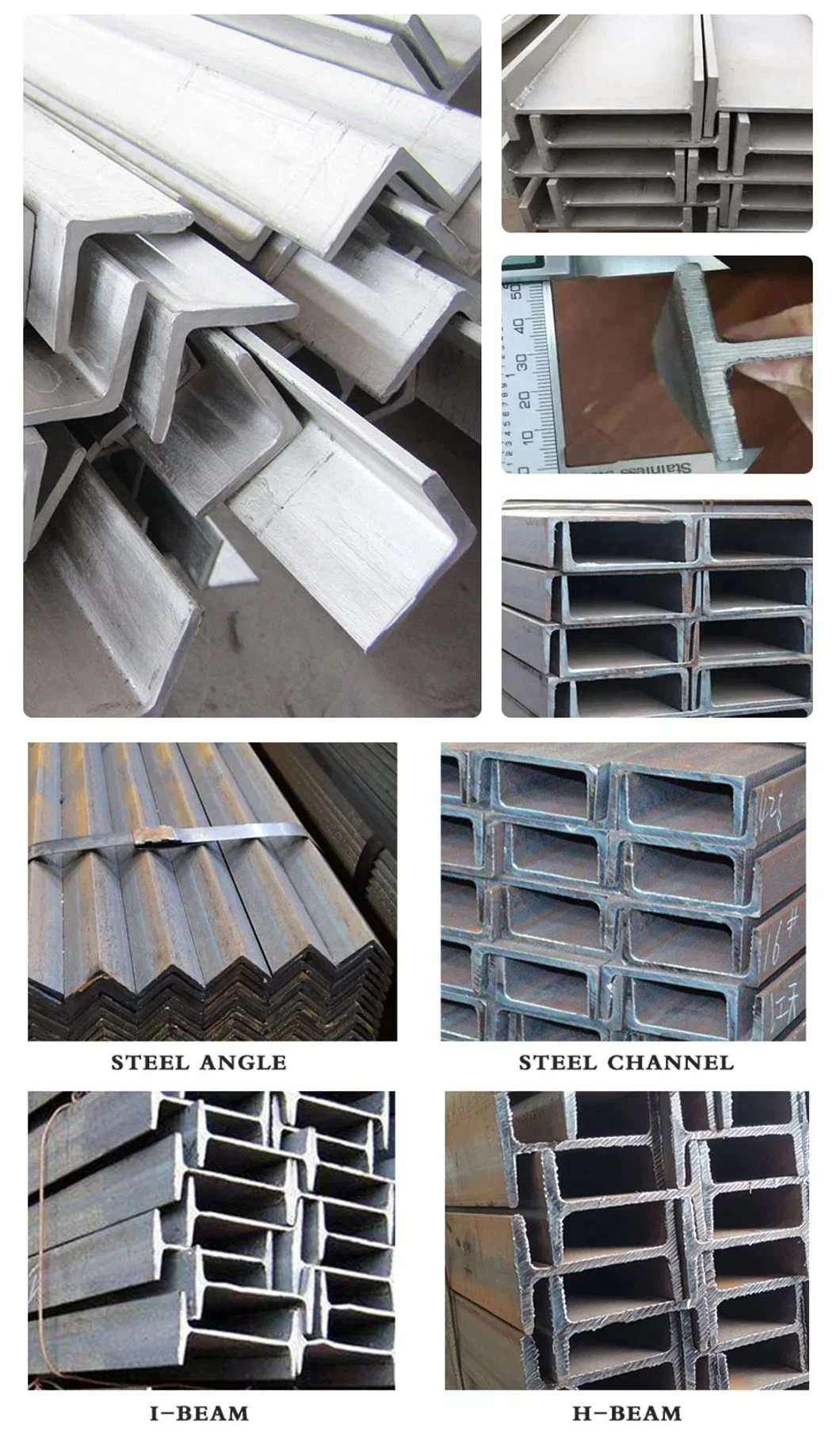 Angle Steel/Hot Rolled Profiles/Equal and Reduced Diameter Steel/Alloy Steel Structural Beam Angle Steel Large Inventory of Steel Beams Prompt Delivery