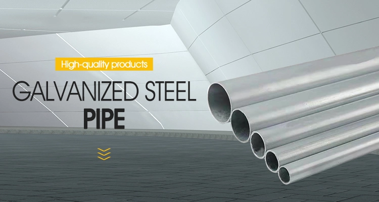 High Quality Dx51d Galvanized Steel Pipe Zinc Coated Surface/ Gi Pipe / Galvanized Hollow Section