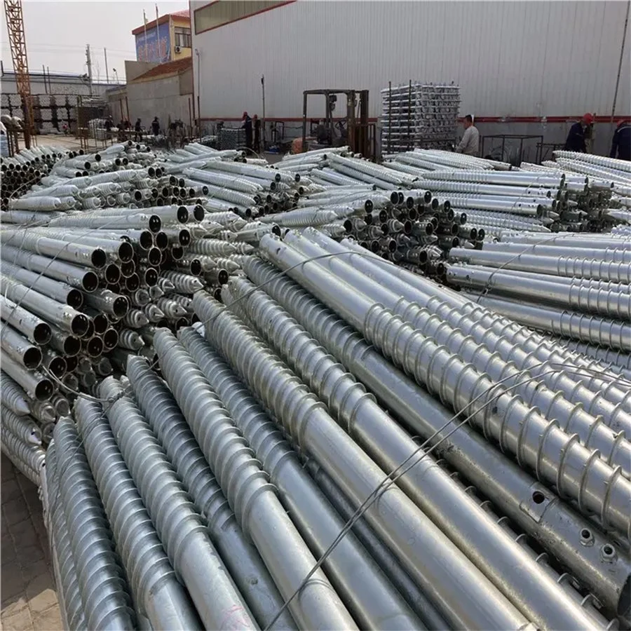 Wholesale Hot-DIP Galvanized Steel Pipe Photovoltaic Piles Hot-DIP Galvanized Spiral Piles