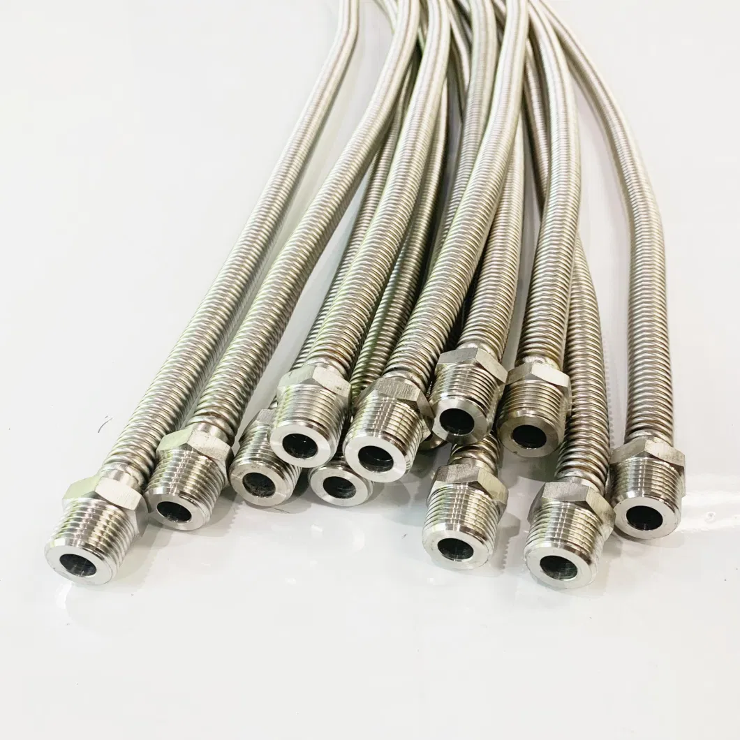 Different Size Wire Braided Stainless Steel Corrugated Flexible Gas Connection Metal Flex Hose