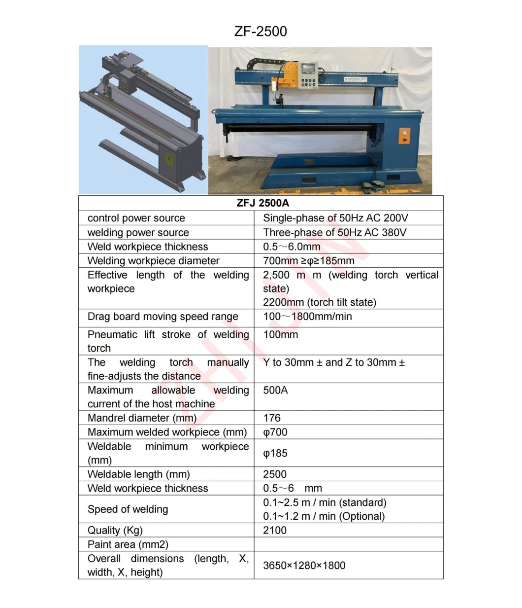 Desktop TIG/MIG Longitudinal/Circumferential/Straight/Circular/Ring/Girth/Circle Seam Automatic LPG Tank Water Heater Pipe Flange Welding Machine