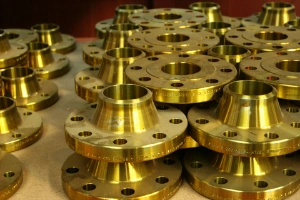 Yellow Golden Painting Weld Neck Flanges