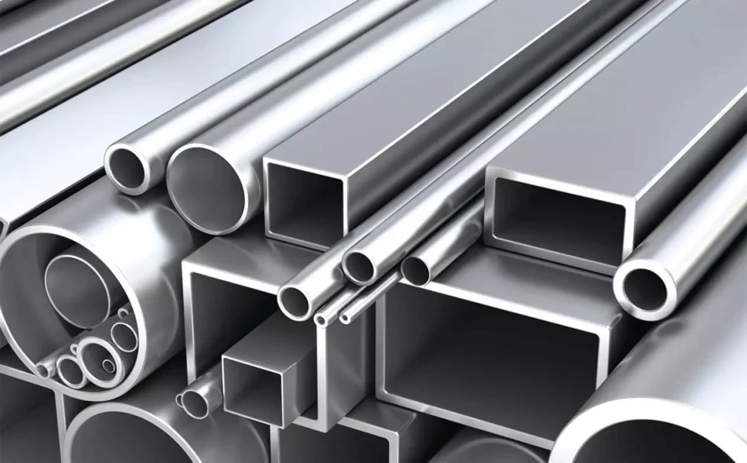 Anodized Silver Structural Aluminum Extrusions Rectangular Aluminum Tube