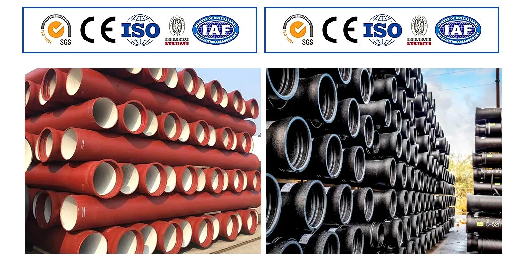 China Factory Price High Quality Black Bitumen Coated Paint Ductile Cast Iron Pipes