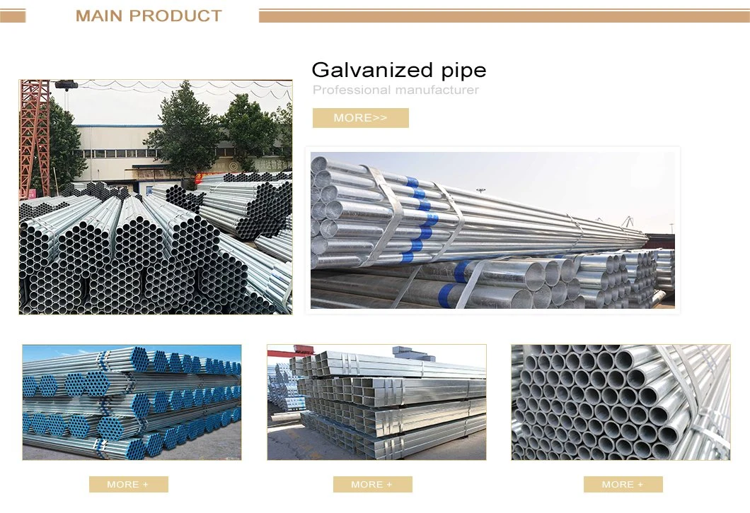 ASTM Schedule 40 A106 A36 A53 Q195 Q235 Welded Gi Galvanized Steel Pipe
