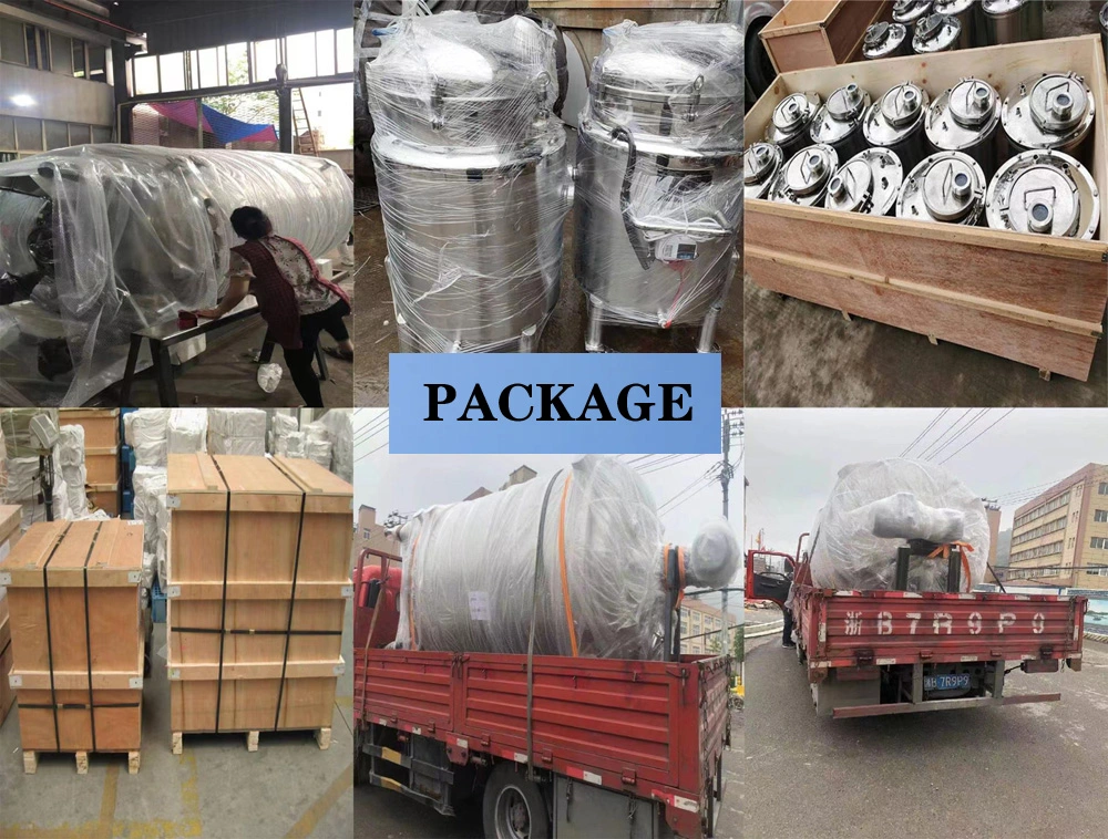 Stainless Steel 2000 Liter Food Grade Milk Insulation Mixing Tank with Electric Heating Rods