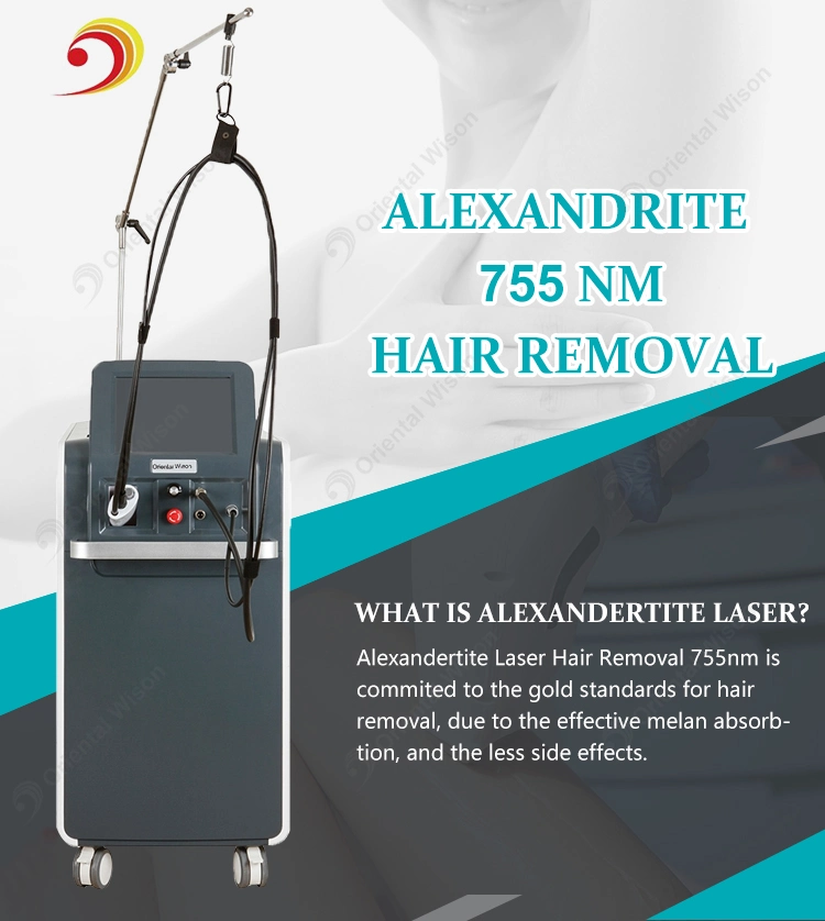 Alexandrite Lase Cooling Fiber Conducted Laser 755nm Alexandrite 1064nm ND YAG with for Permanent Hair Removal Laser Machine