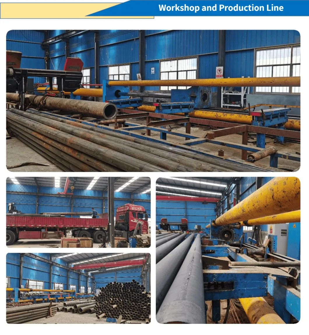 Hydraulic Cold Drawing with Inner Core Rod DIN 1629 St52 St37 St42 Round Square Rectangular Special Shape Hollow Sections Pickling Bks Seamless Steel Tube