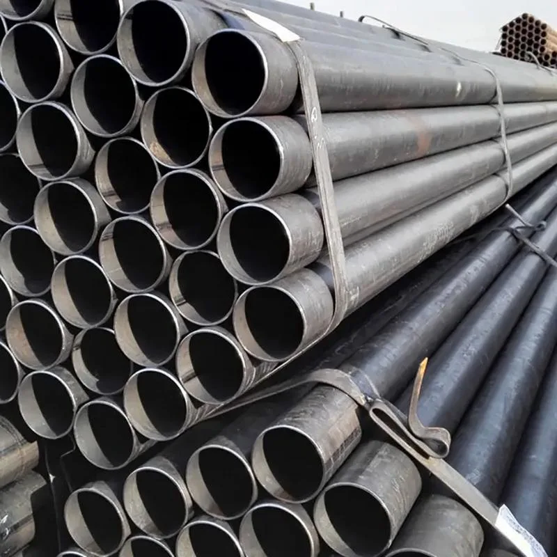 Prime Quality Q235 Welded Mild Steel ERW Black Round Pipe for Kazakhstan