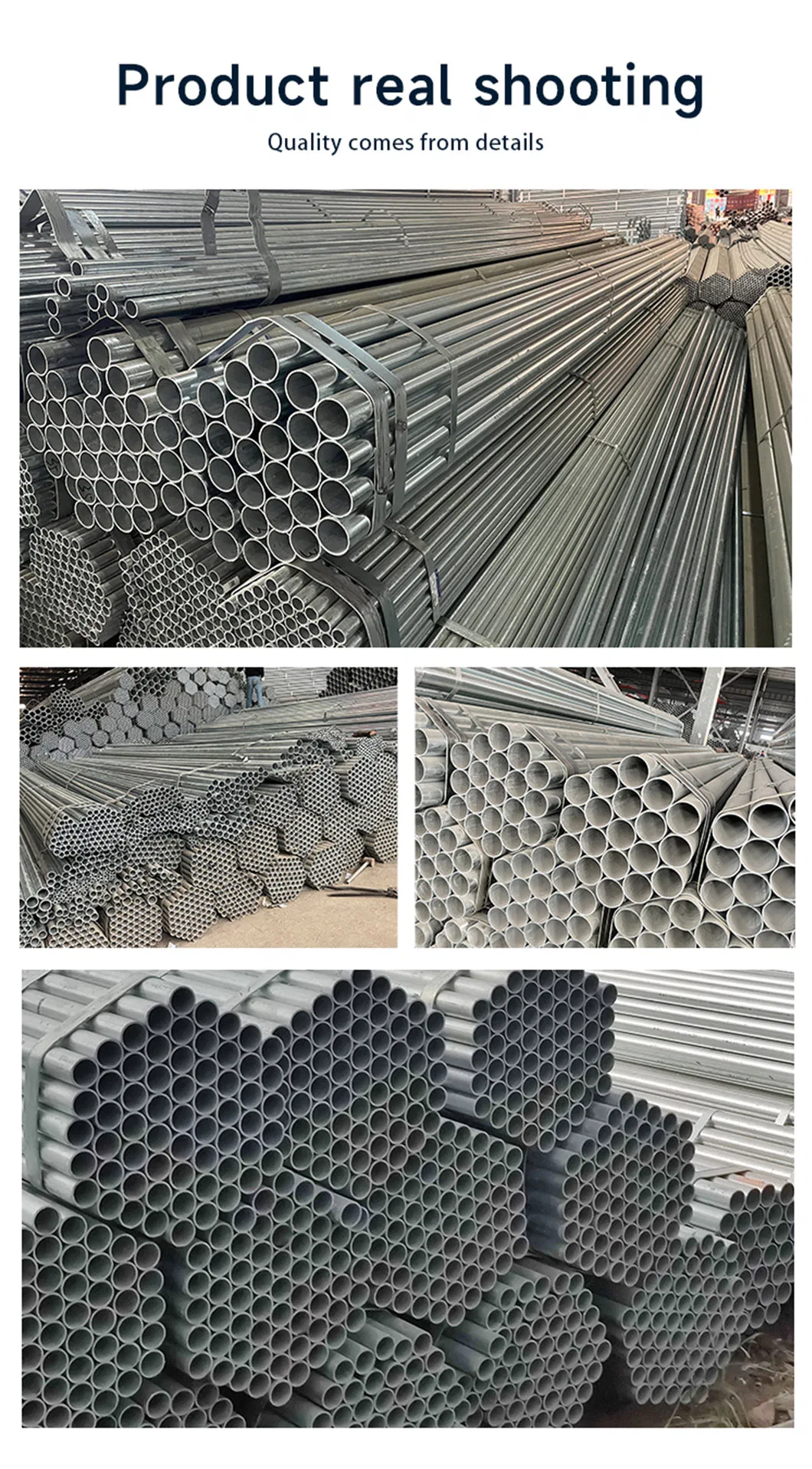 ERW Sch 40 80 Carbon Steel Galvanized Steel Pipe Welded 6m Tube