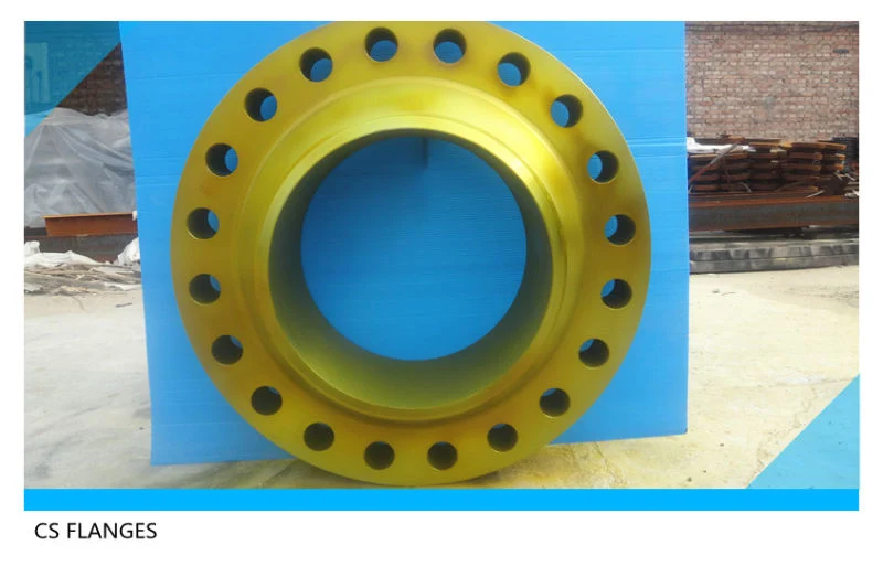 Yellow Golden Painting Weld Neck Flanges