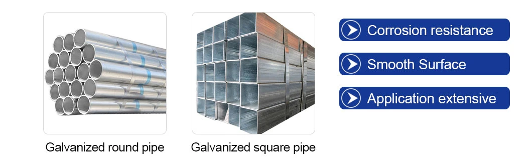 Hot Dipped Gi Round Steel Tubing SGCC, Sgch, G550, Dx51d, Dx52D, Dx53D Pre Galvanized Steel Stainless Steel/Aluminum/Carbon/Copper/Alloy Tube