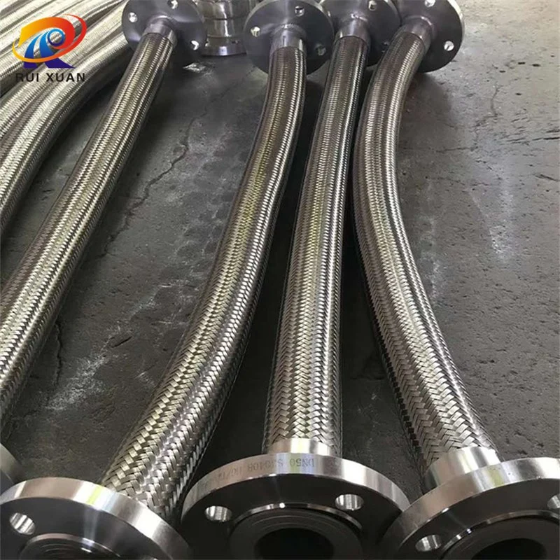 Connection Stainless Steel Flexible Metal Flange 304 Ss Braided Flexible Hose