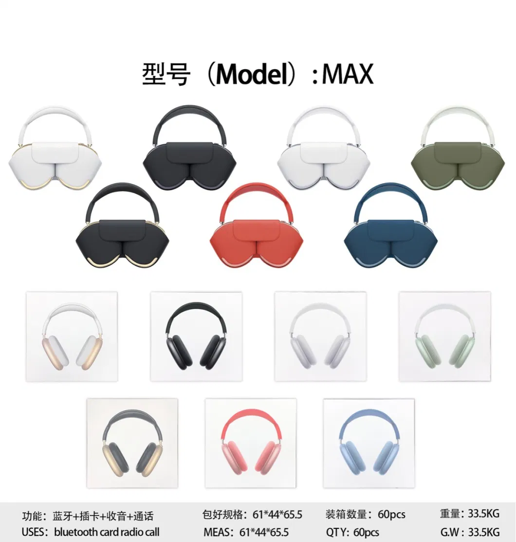 Factory Original 1: 1 Good Quality Anc Noise Reduction Cancellation Wireless Earphone Air 2 3 4 Pods PRO Max Bluetooth Earbuds Headphone